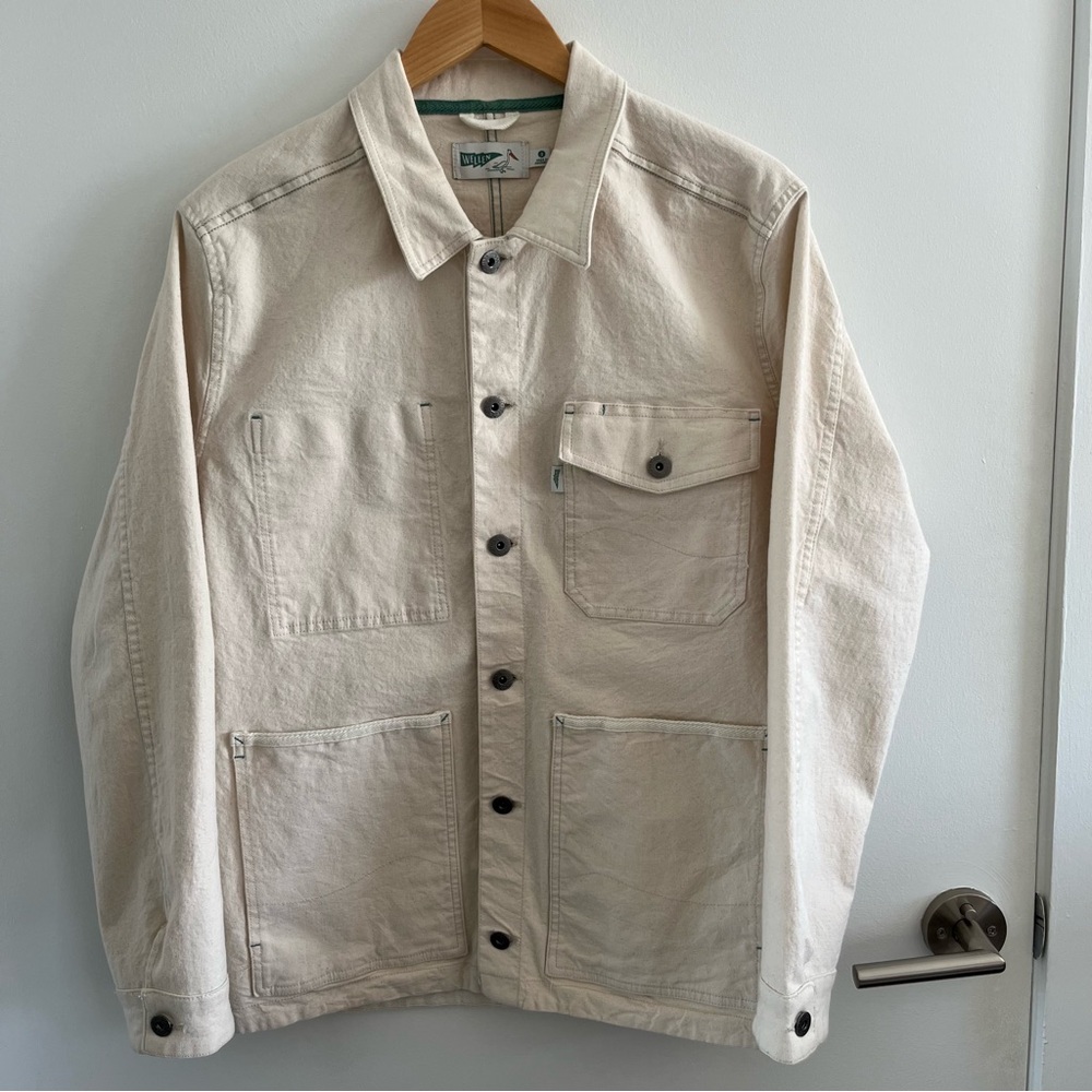 Wellen The Maker’s Stretch Chore Jacket in Natural